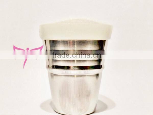 New Ukraine nail metal stamper 4cm head with glitter,white glitter nail stamper