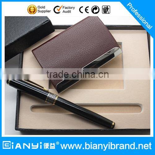 Promotion name card holder and pen gift set