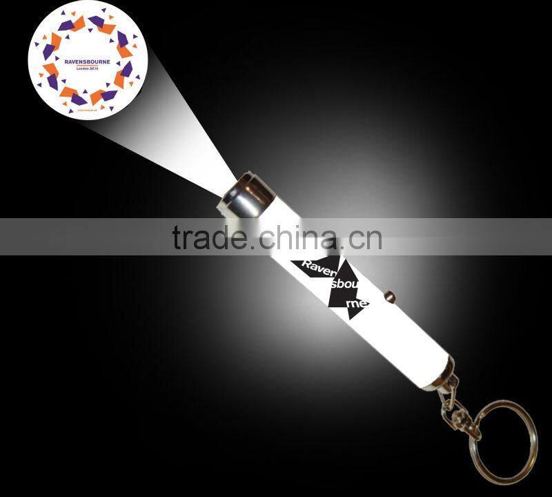 Large inventory for sale cheap projector flashlight keychain