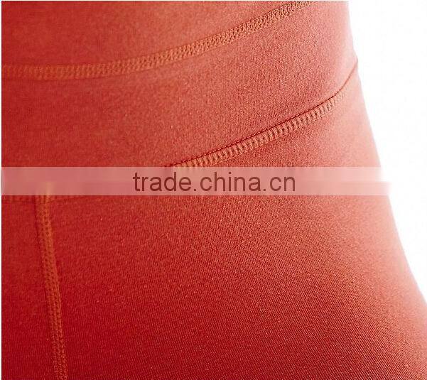 Girls pretty color nylon crop leggings for yoga and dance, sports pant with designed leg openning