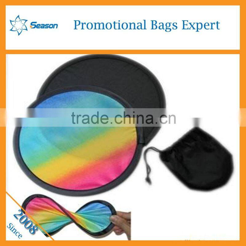 190T Oxford Foldable frisbee fan Folding fabric frisbee