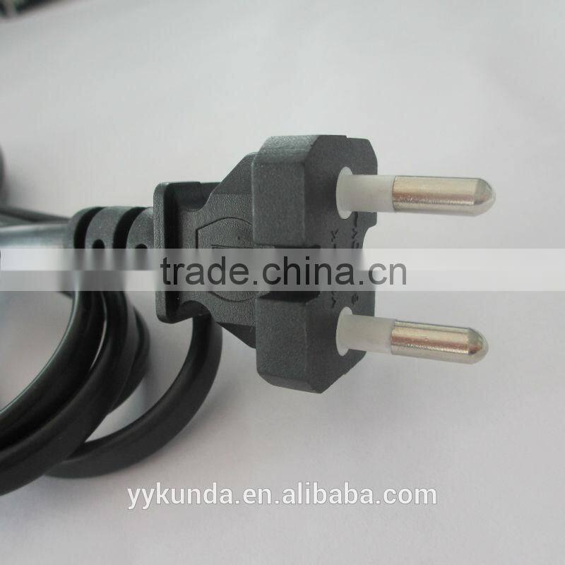 KC approval 2 pin 250V 6A Korea plug