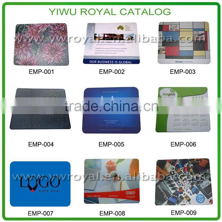 Custom Logo Printed Hard PVC Surface Best Mouse Mat