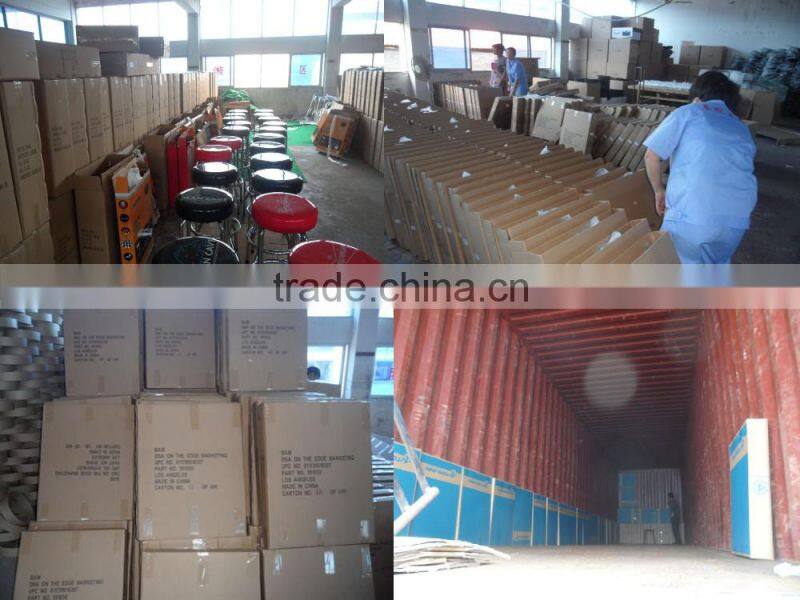 casino Swivel metal bar stool with back