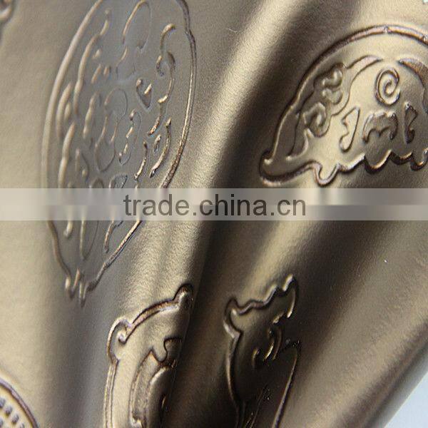 Popular Fashion Embossed PVC Artificial Leather for decoration