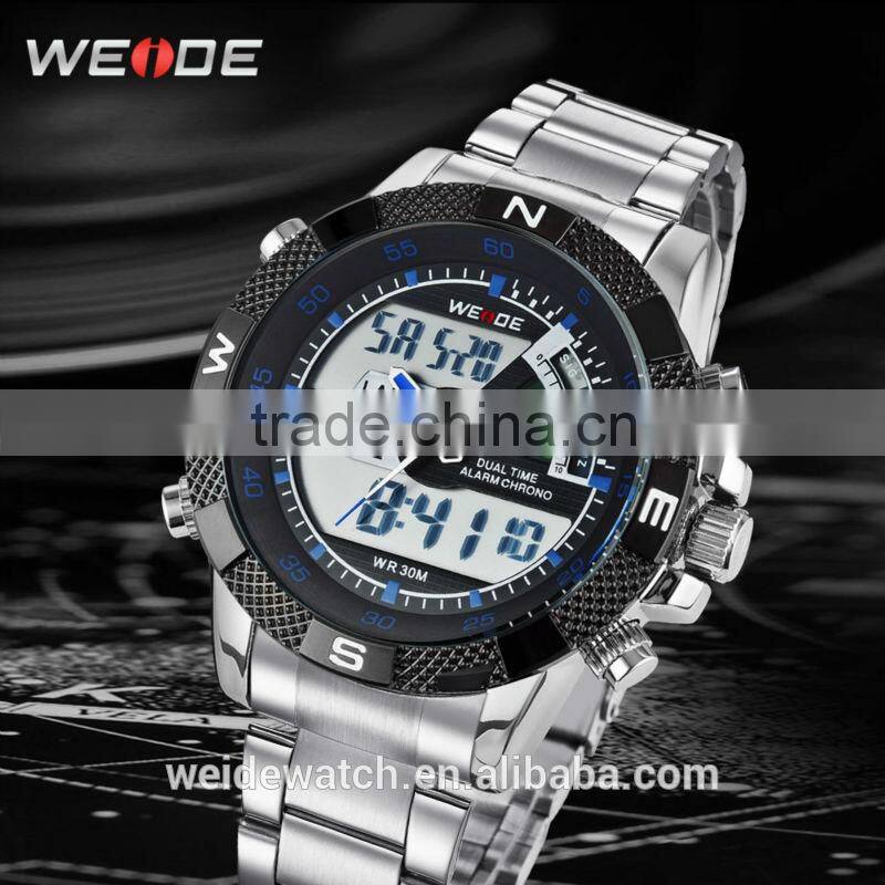 WH1104-3WEIDE 2014 water resistant quartz watch japan movement trendy big watches top 10 wrist watch brands
