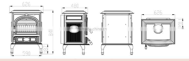 Eco-friendly wood stove heat home used, real fire stove