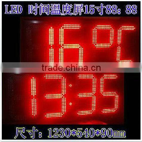 electronic wall display/wall mounted led clock display/stadium clock led display