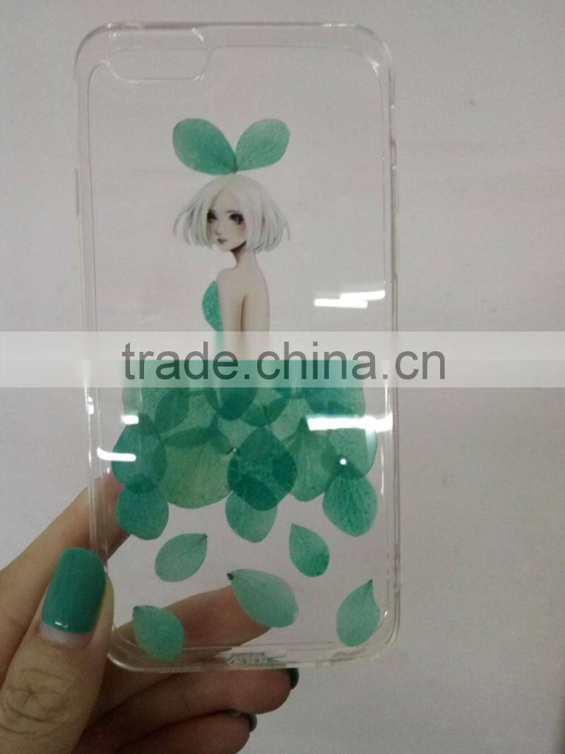Wholesale factory price Dry pressed flower case natural fresh real flower designed phone case for smartphone