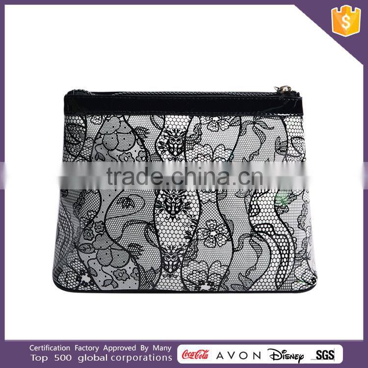 waffle weave cotton cosmetic bag cosmetic bag multi pocket