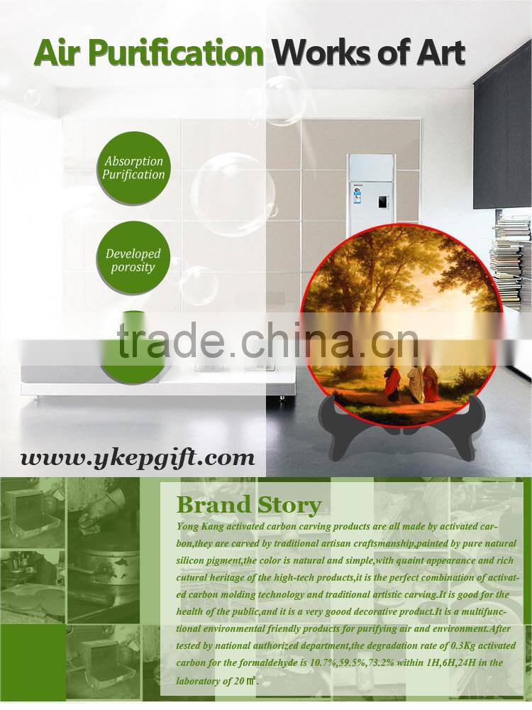 Elegant artificial arts crafts religious plate for home furnishing