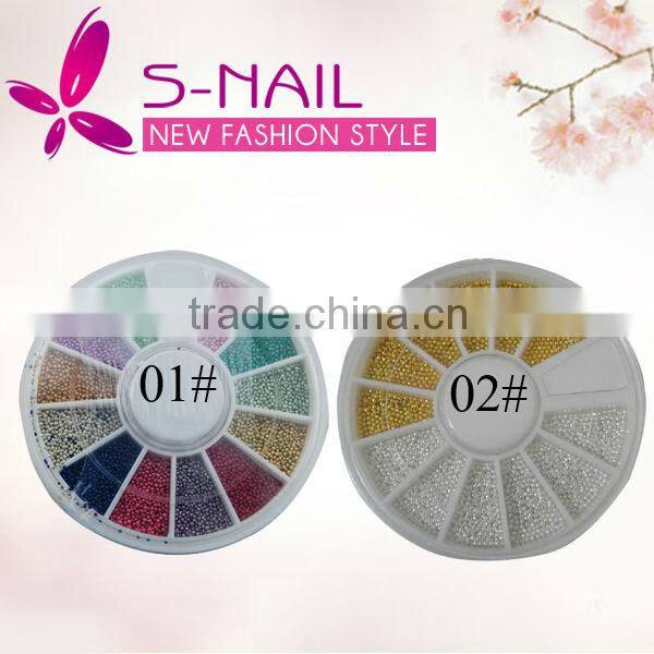 12 colors gold & silver caviar nail beads, caviar nail art,nail art caviar