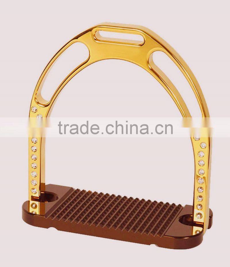 Jin Stirrups, Aluminium Horse Riding Lightweight Non Slip Treas Jin Stirrups, Kinko Stirrup