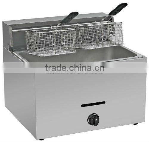 1-Tank 2-Basket gas fish and chips fryers