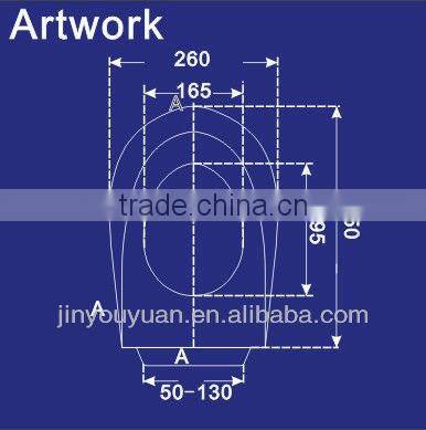 Safe design for children plastic sanitary ware cover 010