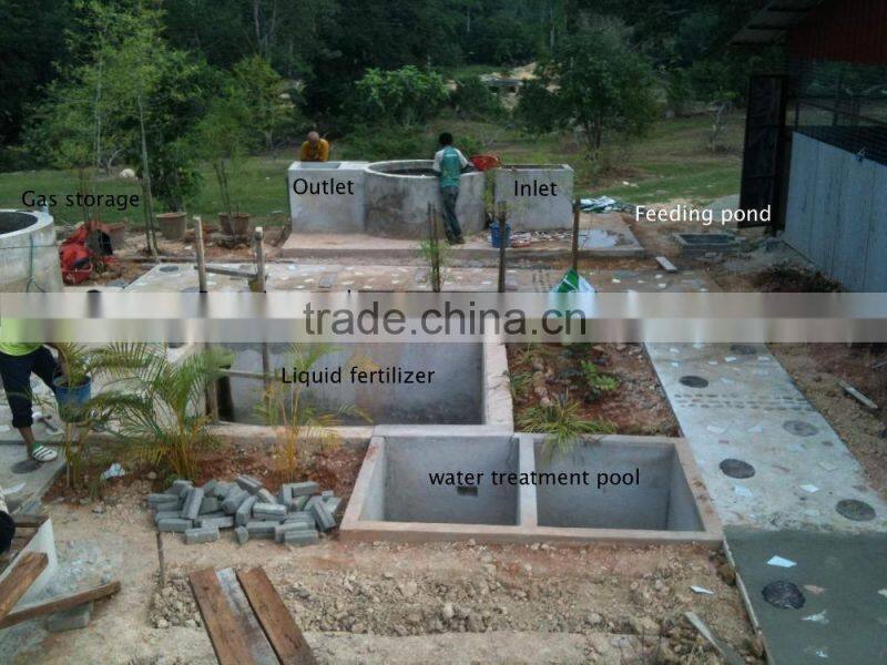 China Puxin Excellent Safety Feature Household 4m3 Biogas Anaerobic Digester