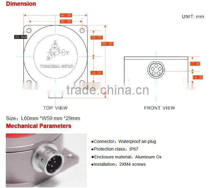TL632D MEMS Digital Gyroscope Low Temperature Drift MEMES Gyro High Accuracy