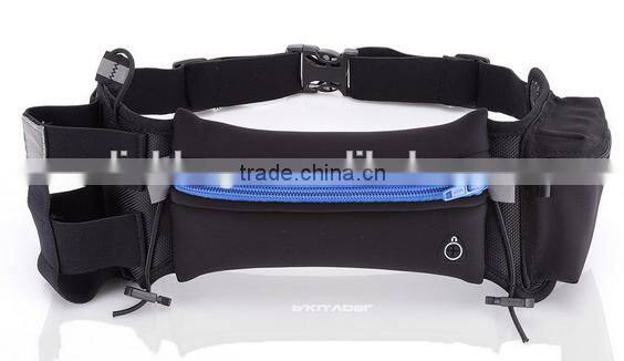 Running Belt Runner Sport Elastic Fanny Pack Race Item Belt Pouch with Water Bottle Pocket Waist Items for Cycling Hiking