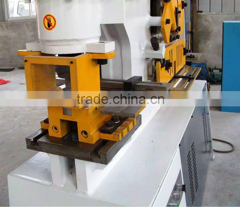 combined punching and shearing machine,punching cutting motching Hydraulic Iron Worker,steel ironworker