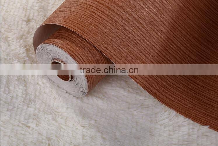 Semi PU leather for wall paper usage with metallic color