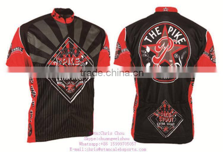Polyester Lycra Custom sublimation branded sportswear cycling wear Yellow wholesale Cycling jersey
