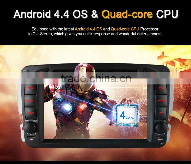 Wholesale price quad core Android 4.4 Car GPS for Mercedes Benz built in wifi bluetooth