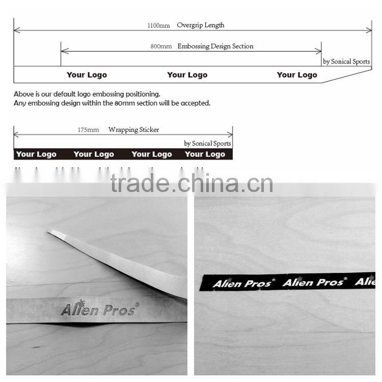 Dry feel buffed surface anti-slip tennis overgrips, custom tennis overgrip