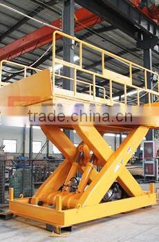 Good stability hydraulic trailer scissor lift mobile
