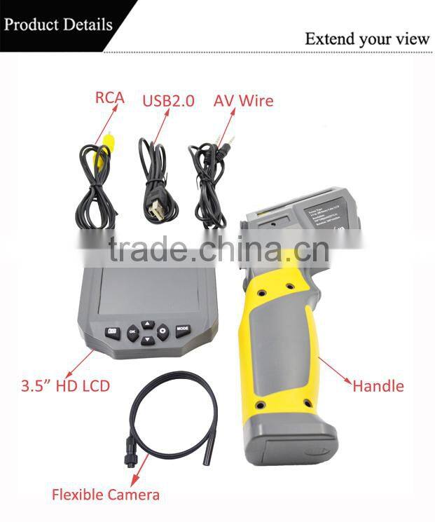 3.5" HD TFT LCD IP67 NDT Industrial Endoscope Testing Equioment