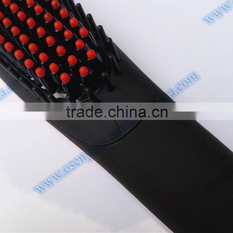 75W Professional Magic Ceramic Hair Straightening Brush Heated Brush with LCD