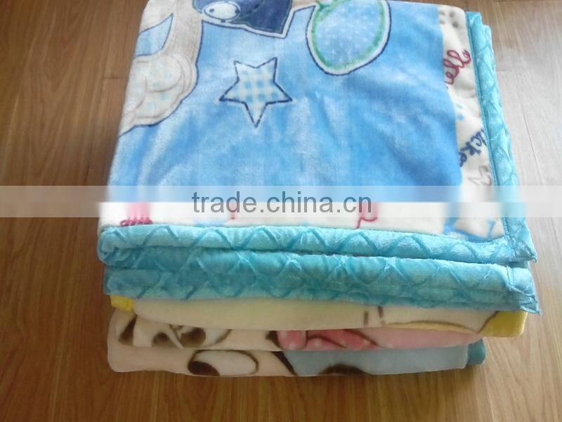 100%polyester Bear Miki Mouse blanket