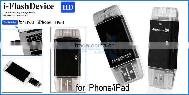 2015 New Products OTG USB Flash Drive Android Smart Mobile Phone 4/8/16/32/64/128G/1/2 T TB for iPhone 4/5/6/6s/iPad mini/Air
