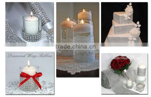 Hot sale rhinestone mesh trimming ribbon For Wedding Decorations