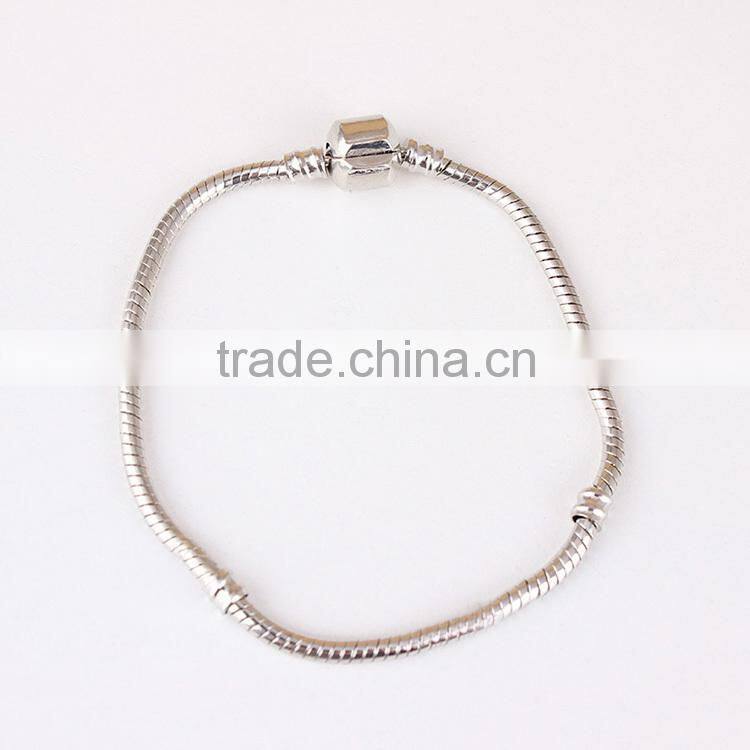 Wholesale silver plated metal bracelet chain for bracelet