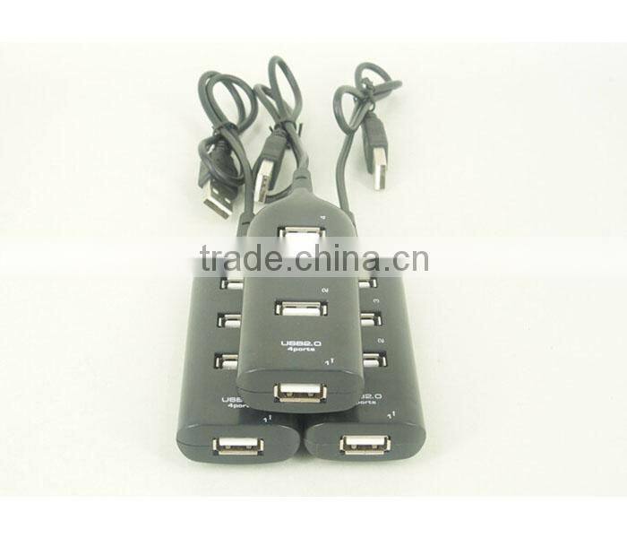 New High Speed 4-Port Splitter USB 2.0 Hub powered Adapter For PC Laptop Notebook