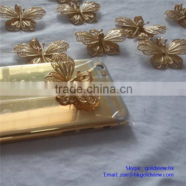 24k Gold for iphone 6s back housing 24k for iphone 6s back housing for iphone 6s back housing cover