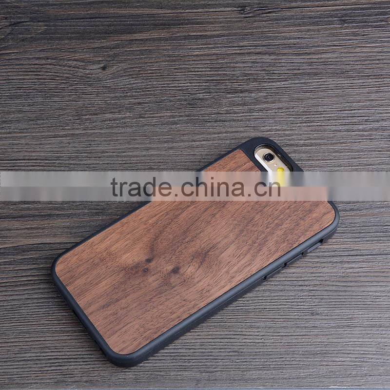 Real Maple Wood Bamoo Add TPU Mobile Phone Case For iPhone6 Case