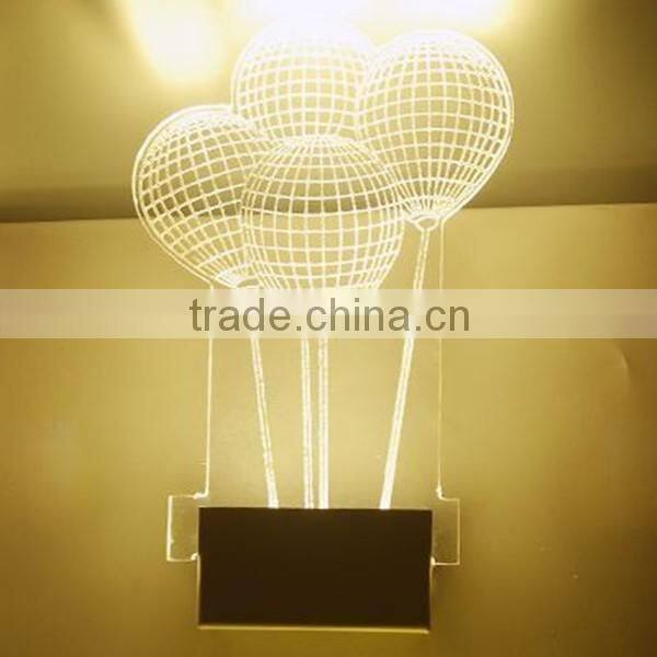 Mordern design multiple shapes customized pattern acrylic material LED lights wholesale