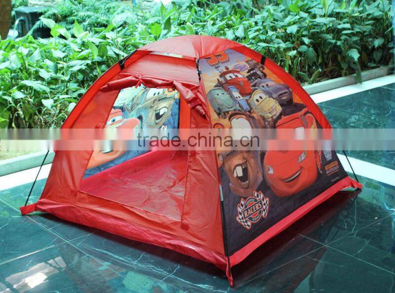 Cartoon Cars X-frame Kids dome tent