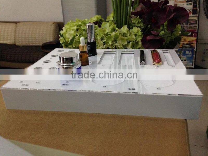 cosmetic promotional counter top acrylic display