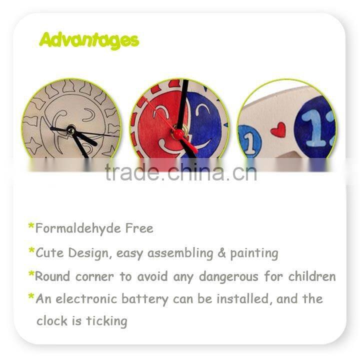 Educational Wood Toy Clock For Kids