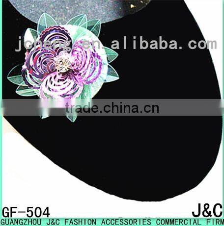 3cm pink AB color flower beads shoes bow for lady shoes