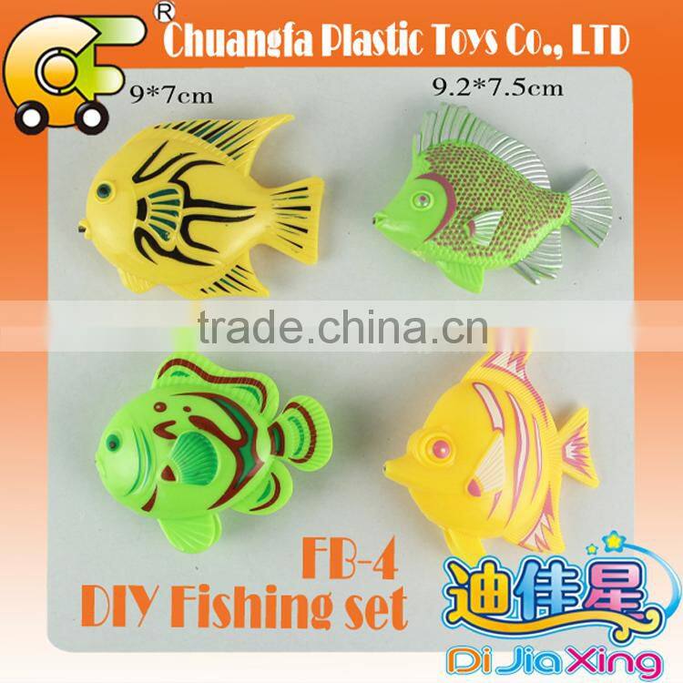 China plastic toys kids DIY magnetic fishing rop toy kit for kid