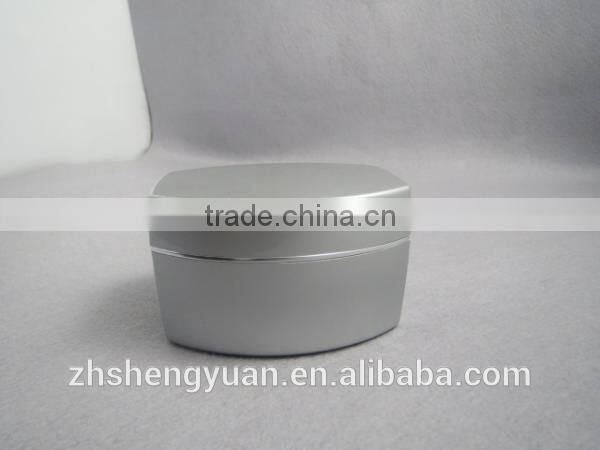 colored plastic double wall lip cream jar