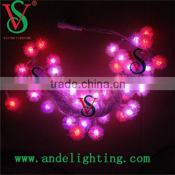 New LED Fluffy Ball String Light Christmas holiday party light