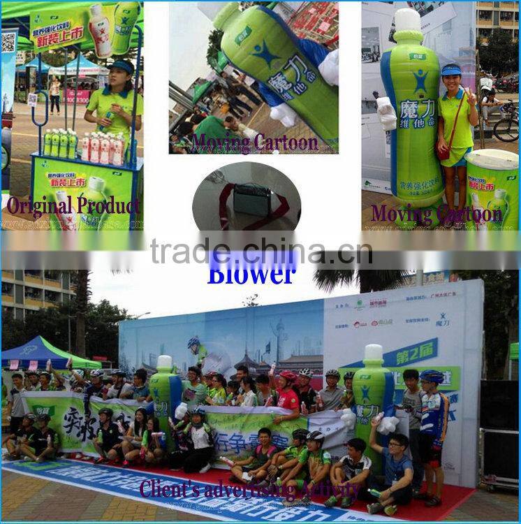 Customized Inflatable Moving Cartoon Mascot Inflatable Cartoon Character