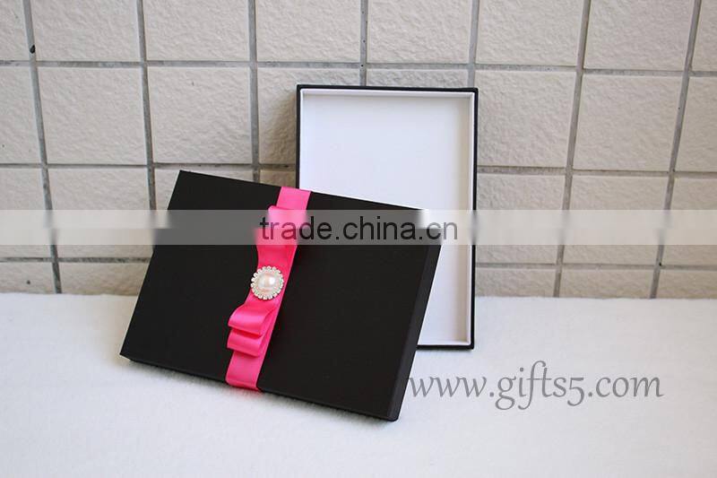 Elegant Black Wedding Invitation Box