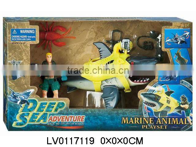 Hot plastic toy sea animals ocean animals play set toys for kid