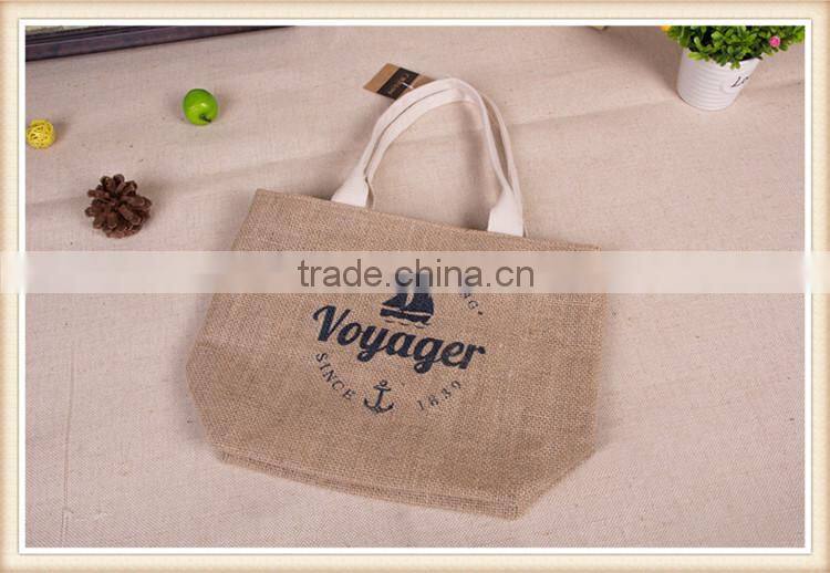 2015 Newest Fashion Jute Lady Bag For Shopping