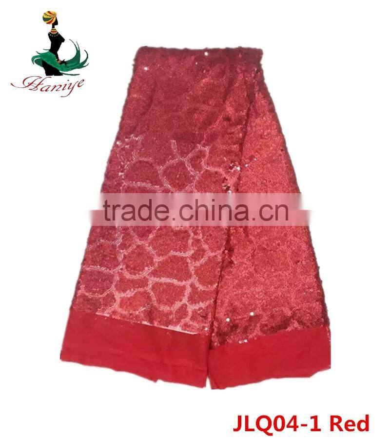 Haniye JLQ04-1/Beautiful types of tulle lace african french dress net lace fabrics with sequins